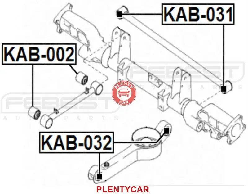Сайленблок заднего рычага Febest KAB-032