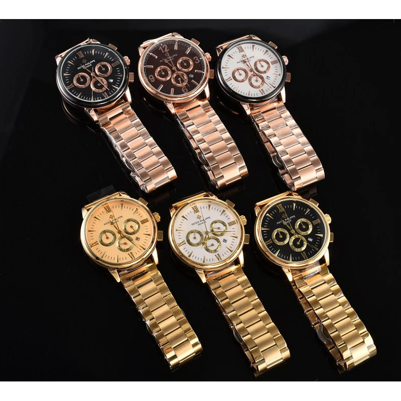 В стиле Patek Philippe можно вращать мужские часы с тремя глазами которые соответствуют