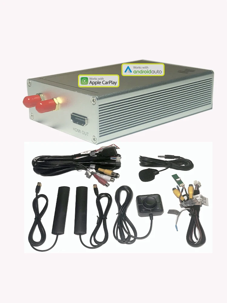 

Универсальный беспроводной автомобильный адаптер CarPlay 2025 Android, обновленная коробка для автомобильного дисплея для любого автомобиля, отображается с HDMI и RCA AV-выходом