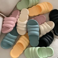 fashion couple slippers 2022 womens summer new indoor home outside wear solid color wholesale slide slippers unisex