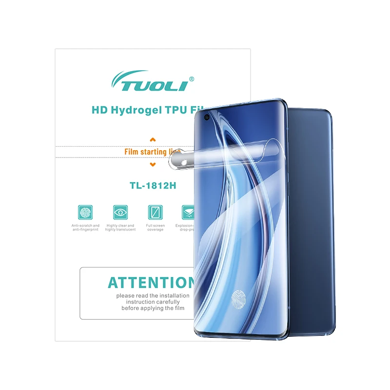 TUOLI TPU flexible hydrogel film For Mobile Phone Watch Tablet Front Glass Protection Hydrogel Film