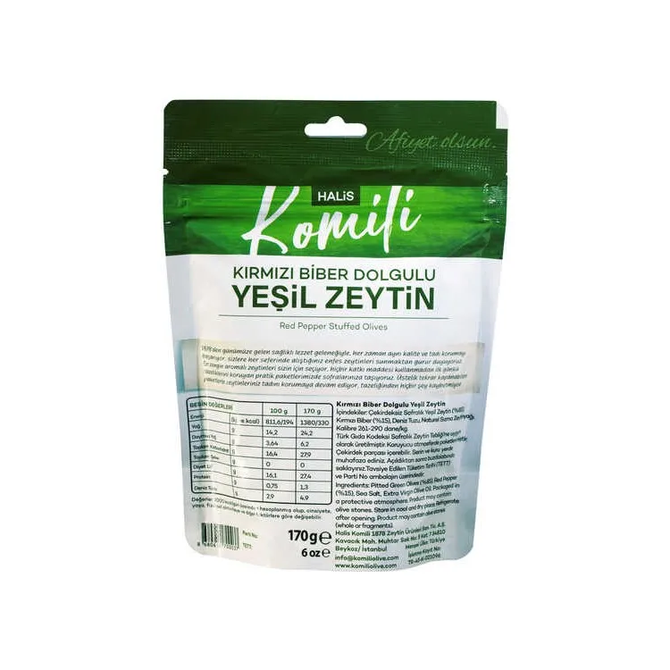 Рисунок 2 - Komili Зеленые оливки с начинкой