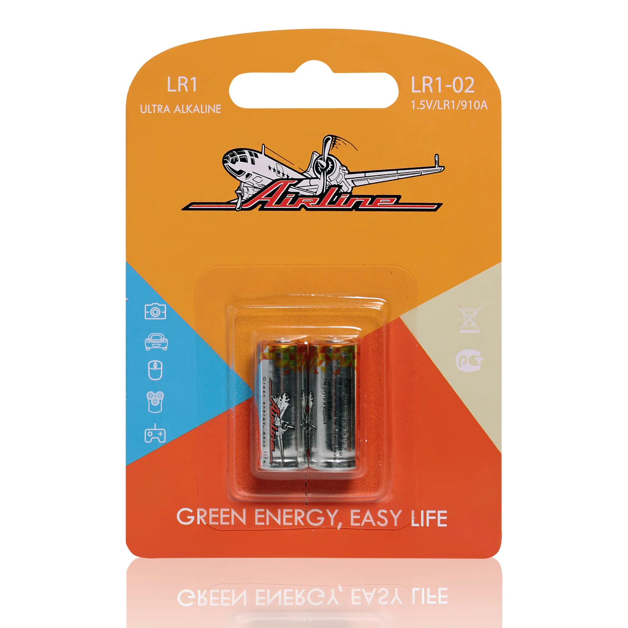 БАТАРЕЙКА LR1 910A ЩЕЛОЧНАЯ 2 ШТ (LR1 02) AIRLINE LR1 02 LR102 ЗАРЯДКА 12 В УСИЛИТЕЛЬ АККУМУЛЯТОРА ЗАПУСКА АВТОМОБИЛЯ НА НАПРЯЖЕНИЕ.