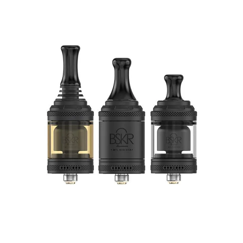 

Berserker Mini V2 MTL RTA Atomizer 2.5ml 2ml/2.5ml Tank BSKR Mini V2 RTA With Hybrid Air-tubes 7 Airflow Inserts Vape Device