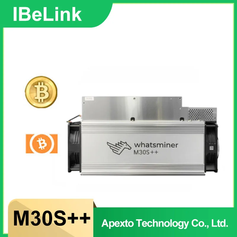 Лучшая цена Майнер биткоинов Whatsminer M30s ++ 106TH/s 108T 112T Стандартный алгоритм BTC MicroBT