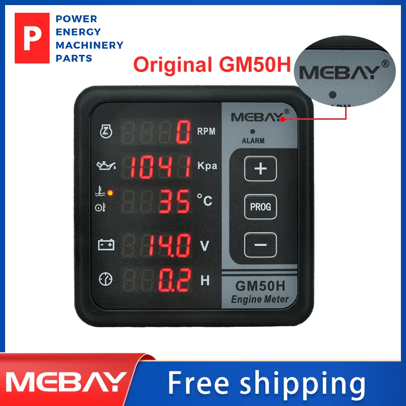 Оригинальный контроллер Mebay GM50H цифровой многофункциональный монитор двигателя