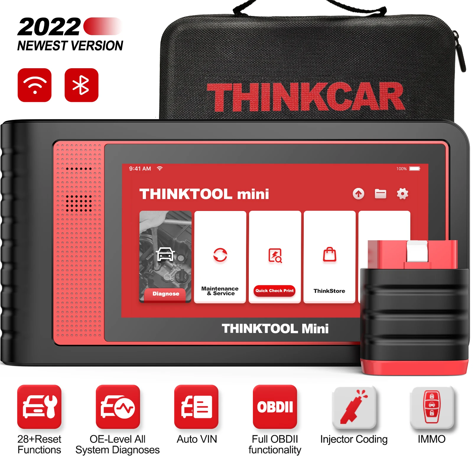 

THINKCAR Thinktool мини-сканер OBD2, профессиональный полный диагностический сканер системы, активное тестирование, Автомобильный сканер, кодировани...