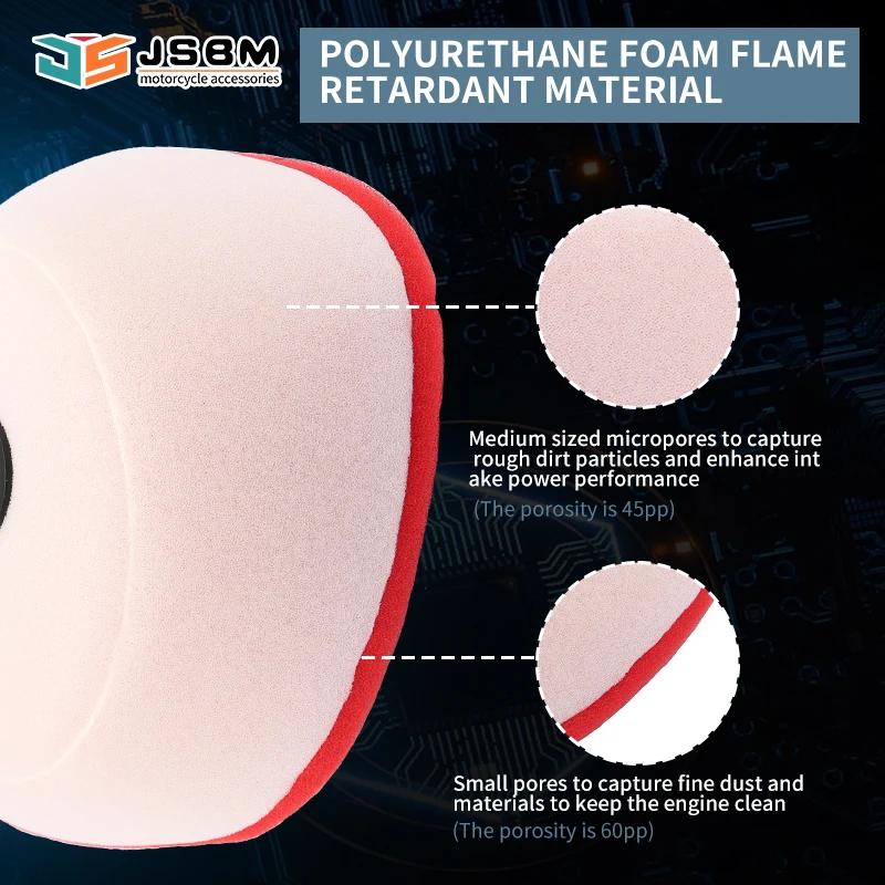 Воздушный фильтр JSBM Off Road Dual Foam для BETA RR RS 125 250 300 350 390 400 430 480 490 498 500 525 2T 4T 5T 6T 7T 29-HM035-C
