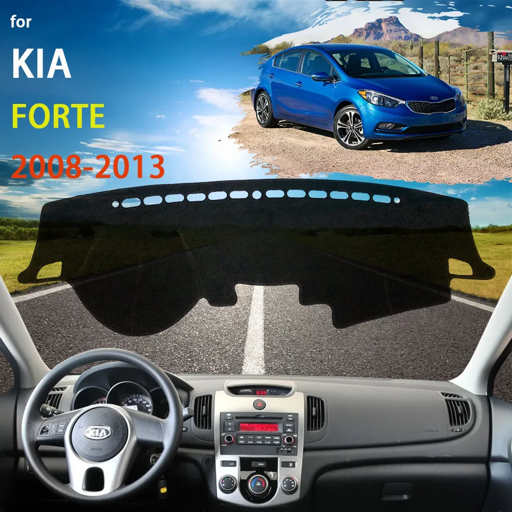 

Dashboard Cover Mat Carpet For Kia Forte Cerato Koup TD 2008 2009 2010 2011 2012 2013 Dash Board Protector Anti-UV Shade Carpet