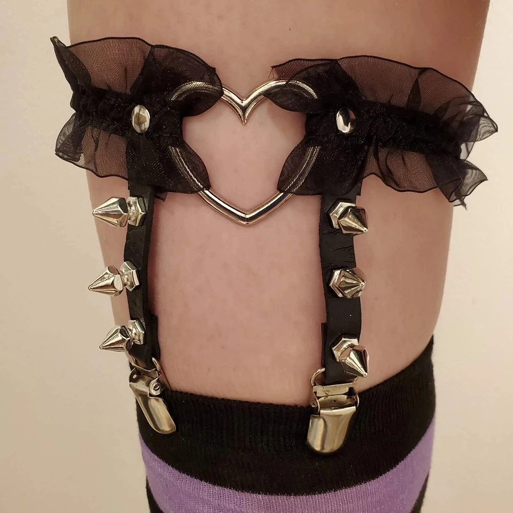 1 шт. женская кожаная подвязка с заклепками белье нижнее женское портупея пояс