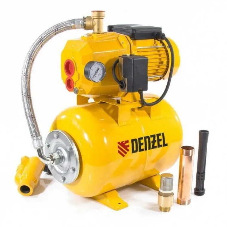 Насосная станция эжекторная Denzel PSD800C 800 Вт 2400 л/ч ресивер 24 л всасывание 20 м 481425