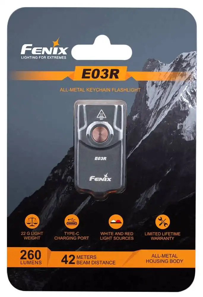 Светодиодный фонарь брелок Fenix E03R