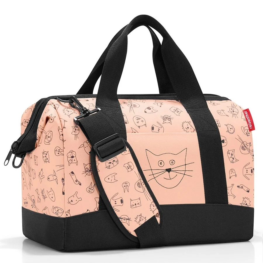 Сумка детская Reisenthel Allrounder M Cats and dogs розовая (IX3064) 40*33 5*24 5 см.