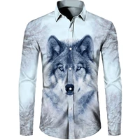 trend personality animal wolf pattern 3d print long sleeve shirts fashion cool style graphic button blouses for men %d1%84%d1%83%d1%82%d0%b1%d0%be%d0%bb%d0%ba%d0%b0