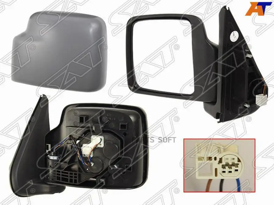 SAT STSZ359402 Зеркало Suzuki Jimny 98-19 (Слева/ Регулировка/ 3 контакта)
