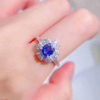premium jewelry 100 natural gemstone 925 sterling silver sapphire ladies ring party gift marry wedding birthday got engaged new