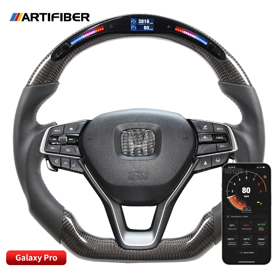 

Carbon Fiber LED Steering Wheel for Honda City,Civic,Fit/Jazz/Life