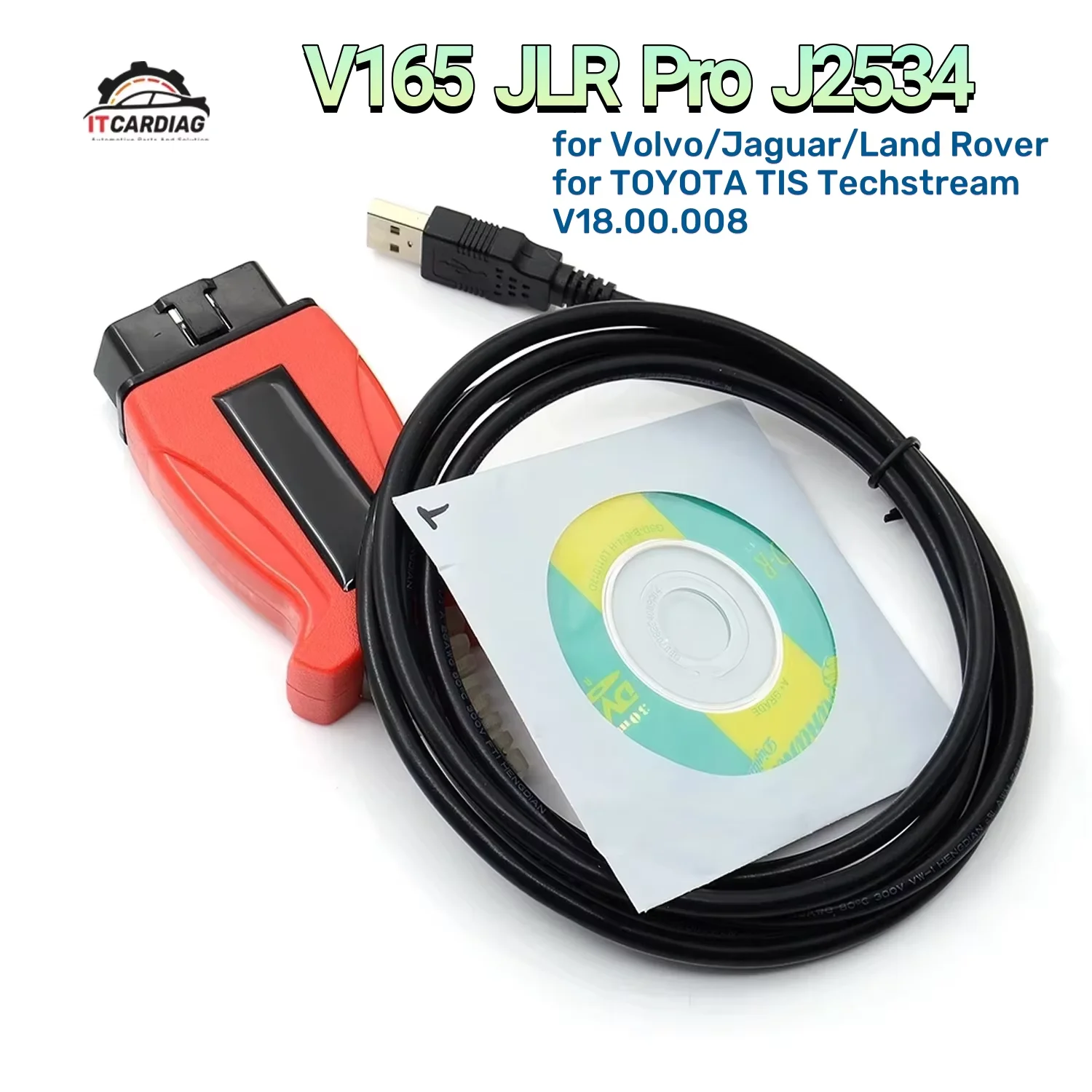 Фото Сканер OBD2 V165 JLR Pro J2534 Passthru для Toyota TIS Techstream 18.00.008 для Volvo 2014D 2015A для Land Rover Сканер 3 в 1 №1