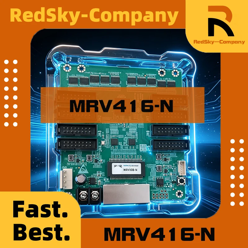 Контроллер Novastar MRV416-N для светодиодных видеостен, матричный контроллер RGB HBU75 для полноцветных LED-экранов, карта управления модулями (art.: 3920dbeed4e6b) - 3920dbeed4e6b