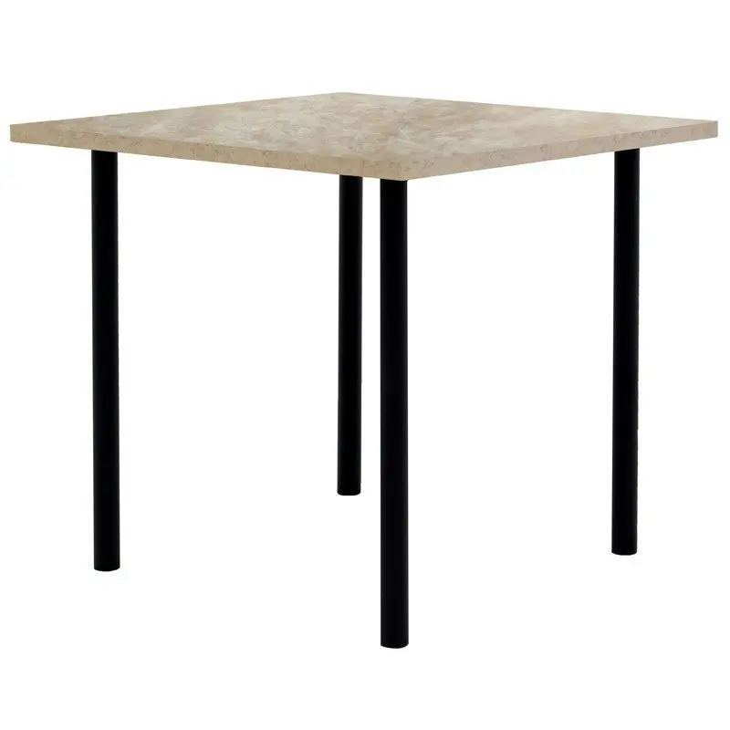 Дебют Стол обеденный Debut &quotСтиль&quot 800*800*731 каркас черный муар столешница ДСП 25мм