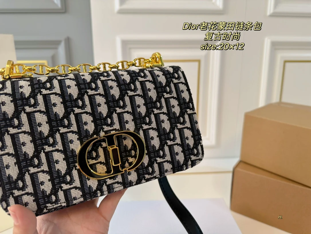 Сумки на плечо Dior Женская новая сумка высокое качество через Кожаная мода