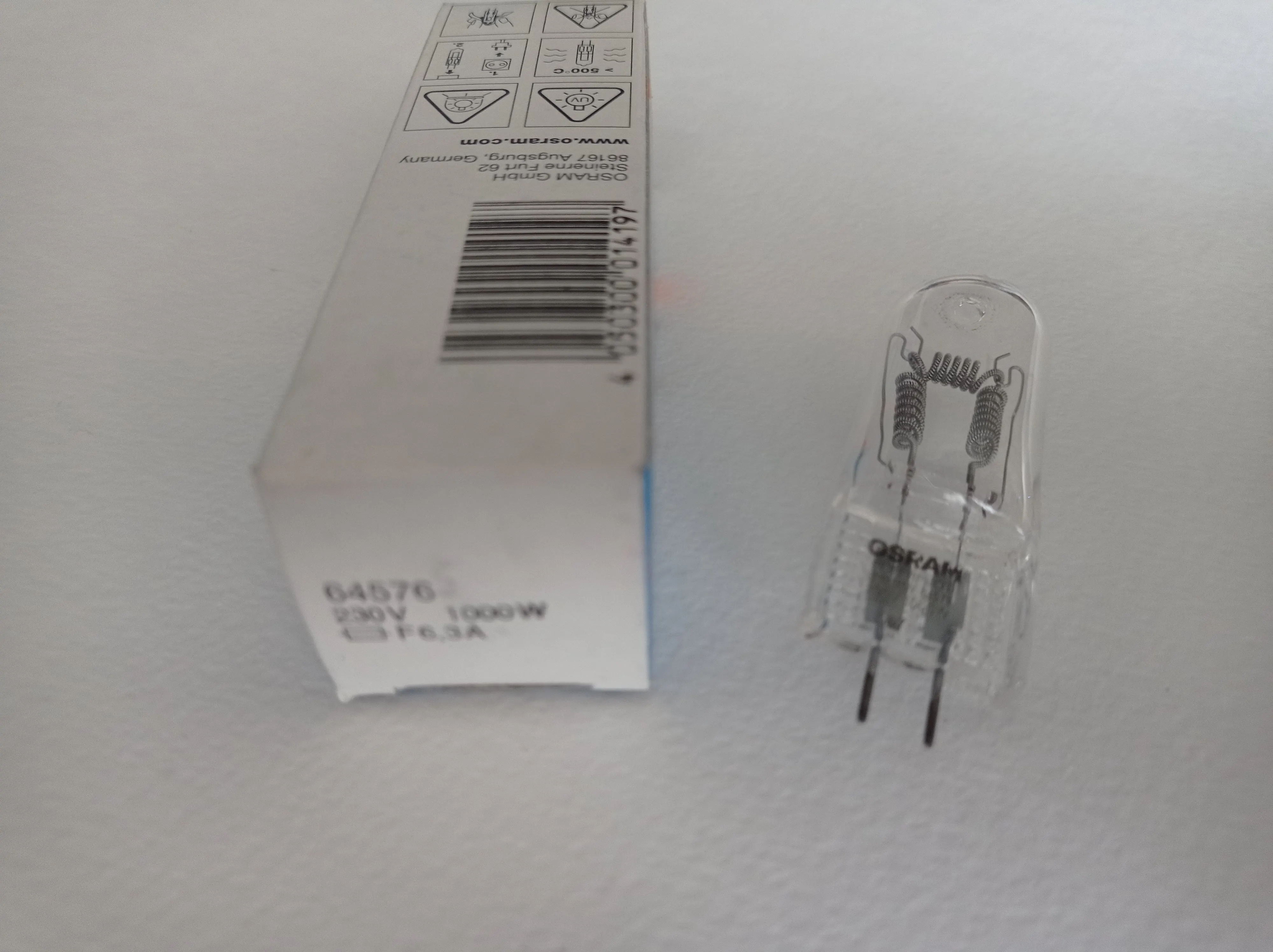OSRAM 64576 230V 1000W GX6.35 P2/17 75h - лампа галогенная 4050300014197 4008321099860