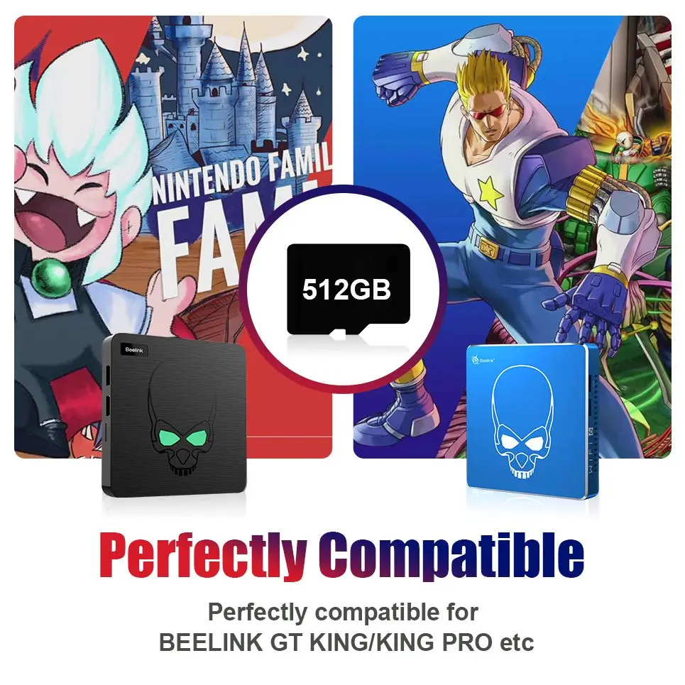 Игровая карта используемая для S922X Beelink GT King/King Pro игровая консоль SS/PSP/PS1/NDS/N64/DC/MAME/NES