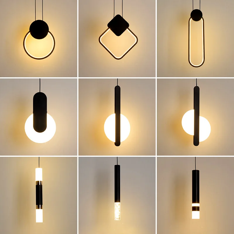 

Chandelier Minimalism Pendant Lamp Acrylic Luminescence Nordic Modern Ceiling Hanging Chandelier for Living Room Decoration P403