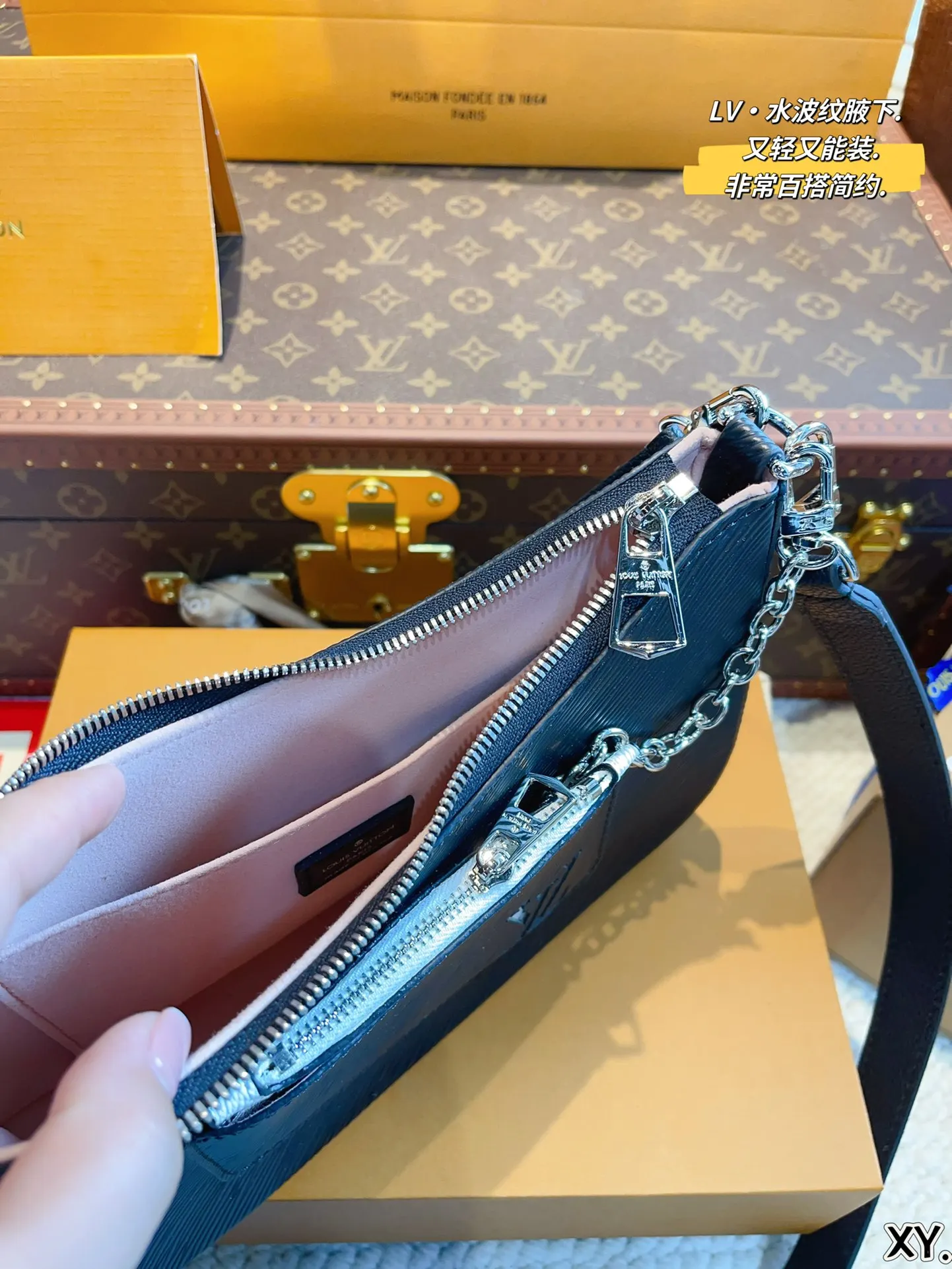 Сумка-тоут Vuitton LV Louis Cope 1:1 2024 Новая женская сумка-кошелек через плечо модная