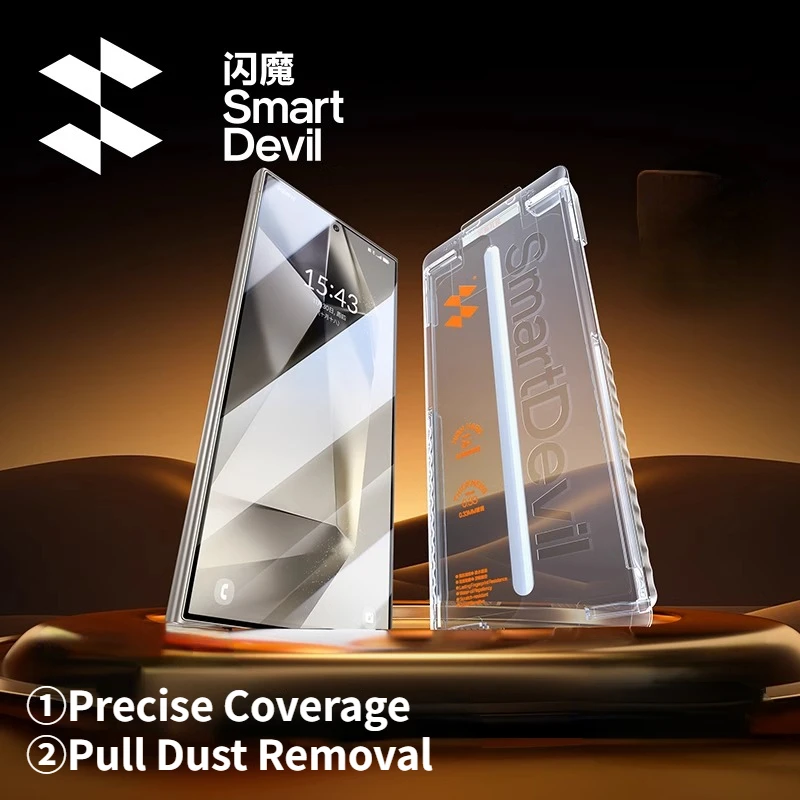 Пылезащитная пленка SmartDevil для Samsung S24 ультраполное покрытие закаленное стекло