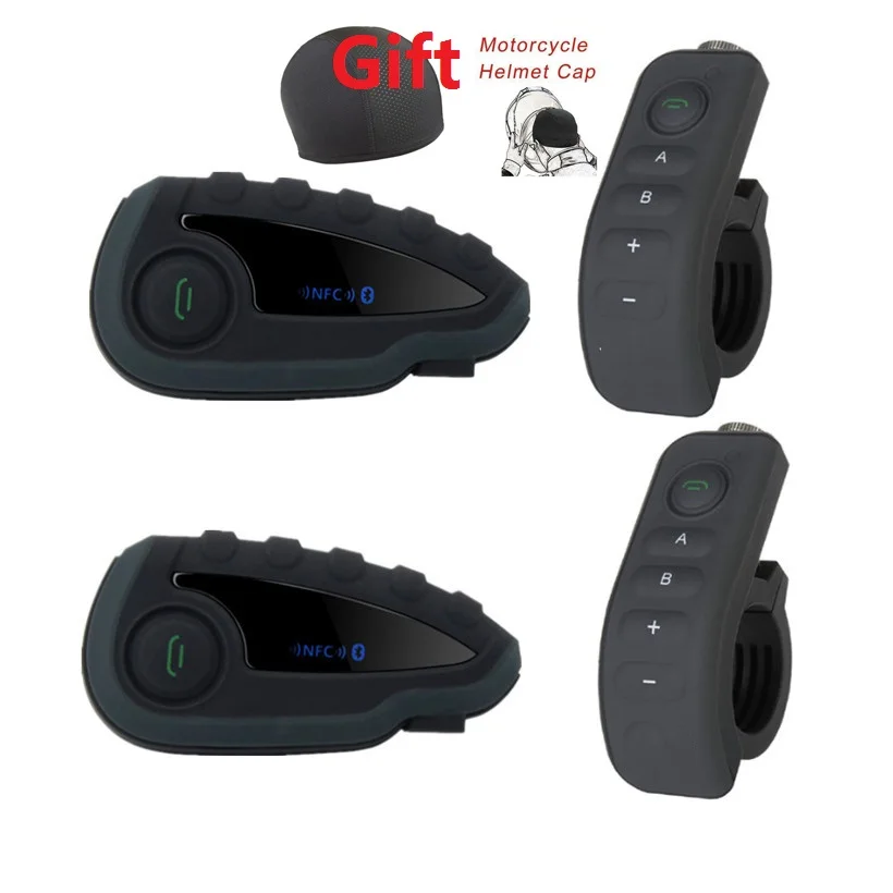 Мотоциклетная Bluetooth-совместимая гарнитура VNETPHONE V8 для шлема дистанционное