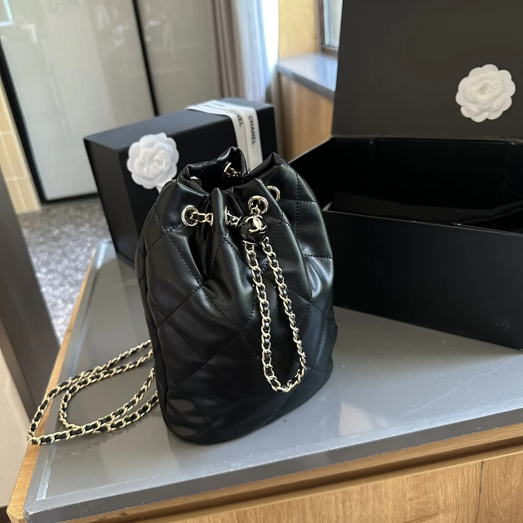 Новая Премиальная Сумка-ведро На Цепочке В Стиле Шанель Сумка Плечо Размер Сумки