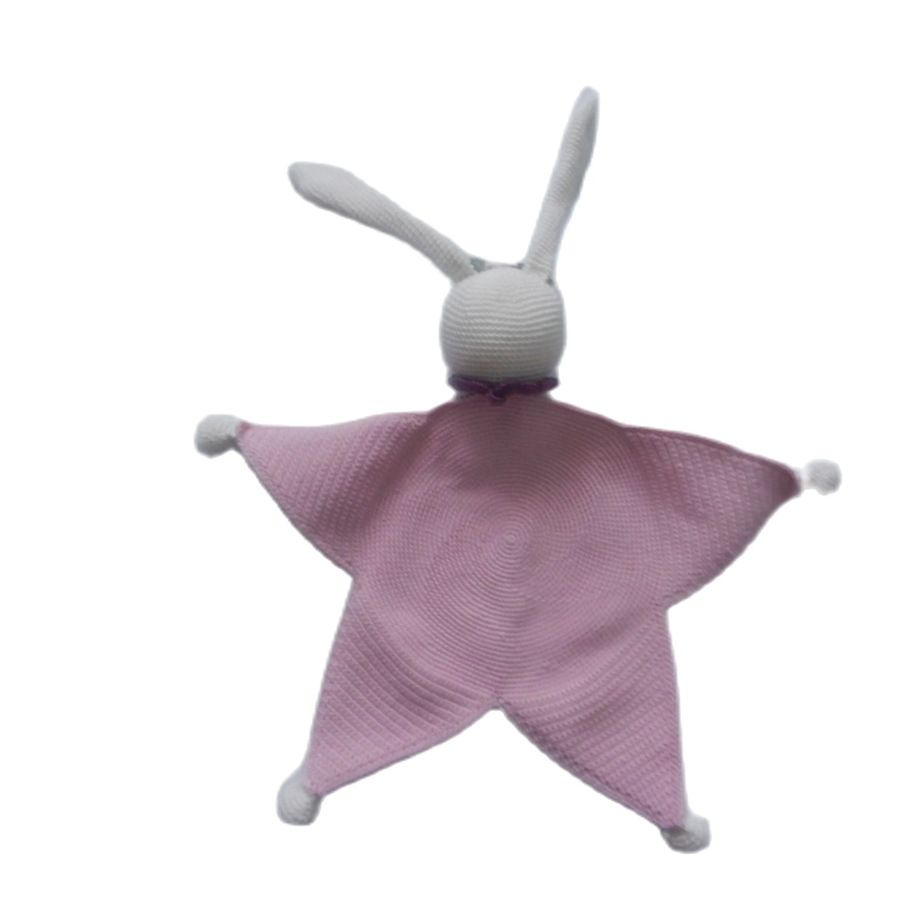 Hand Zanaatı Amigurimi Toy Long Ear Triple Rabbit Set Babys First Sleeping Playmate Quality Healthy Safe