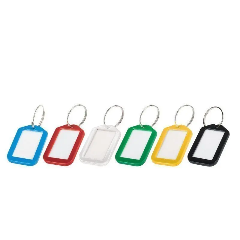 Key rings brauberg (Brown) set 12 PCs. length 50mm Info Box 35x20mm | Stationery Set