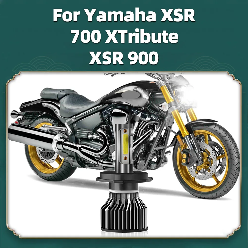 1 шт. мотоциклетная светодиодная лампа H4 для Yamaha XSR 700 XTribute 900 Turbo фары 10000LM мото