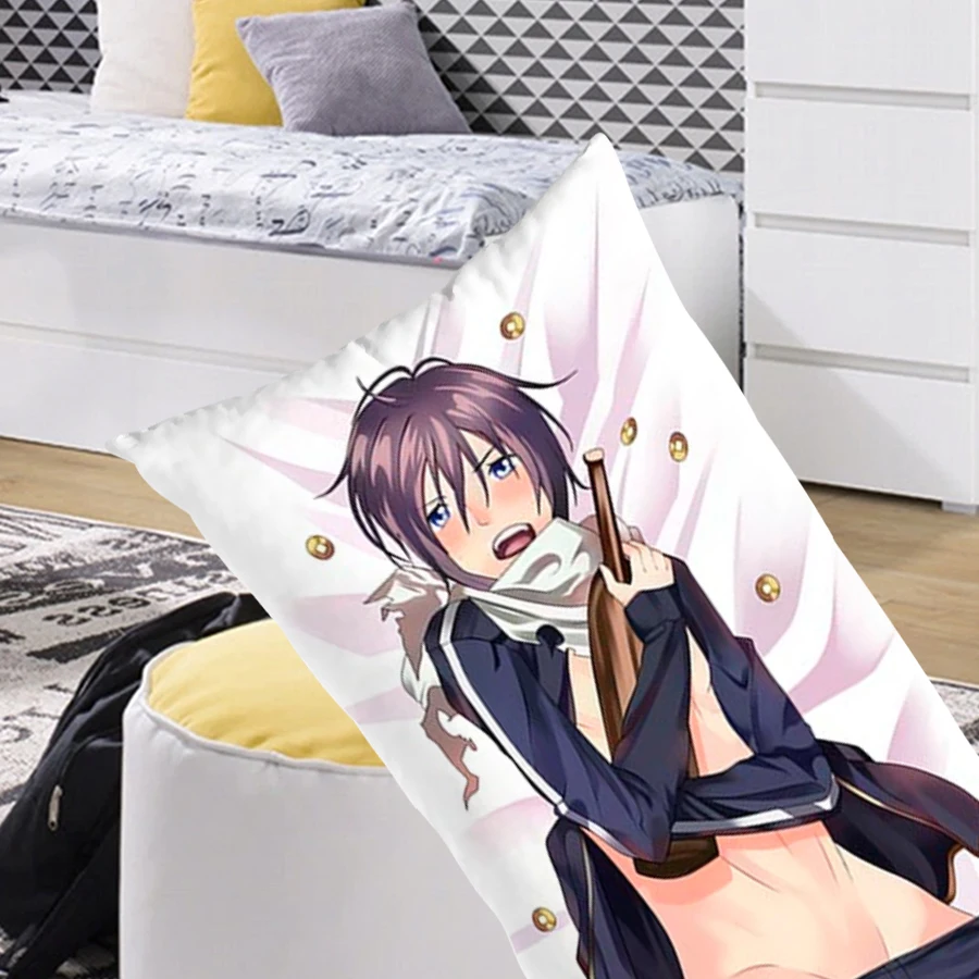 Дакимакура аниме Бездомный бог - Ято и Юкинэ | наволочка наволочка+подушка арт. A0759