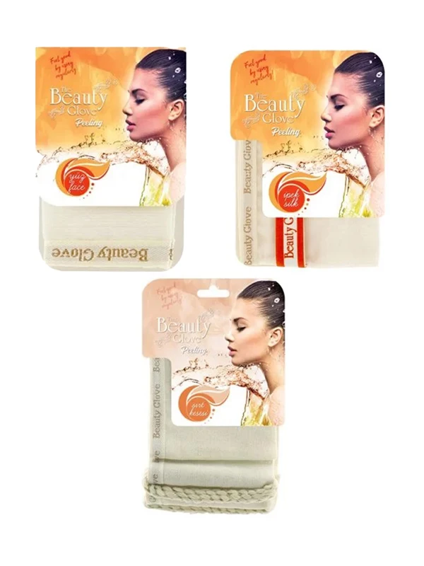 

Набор из 3 тканевых перчаток для лица EWP Ustun