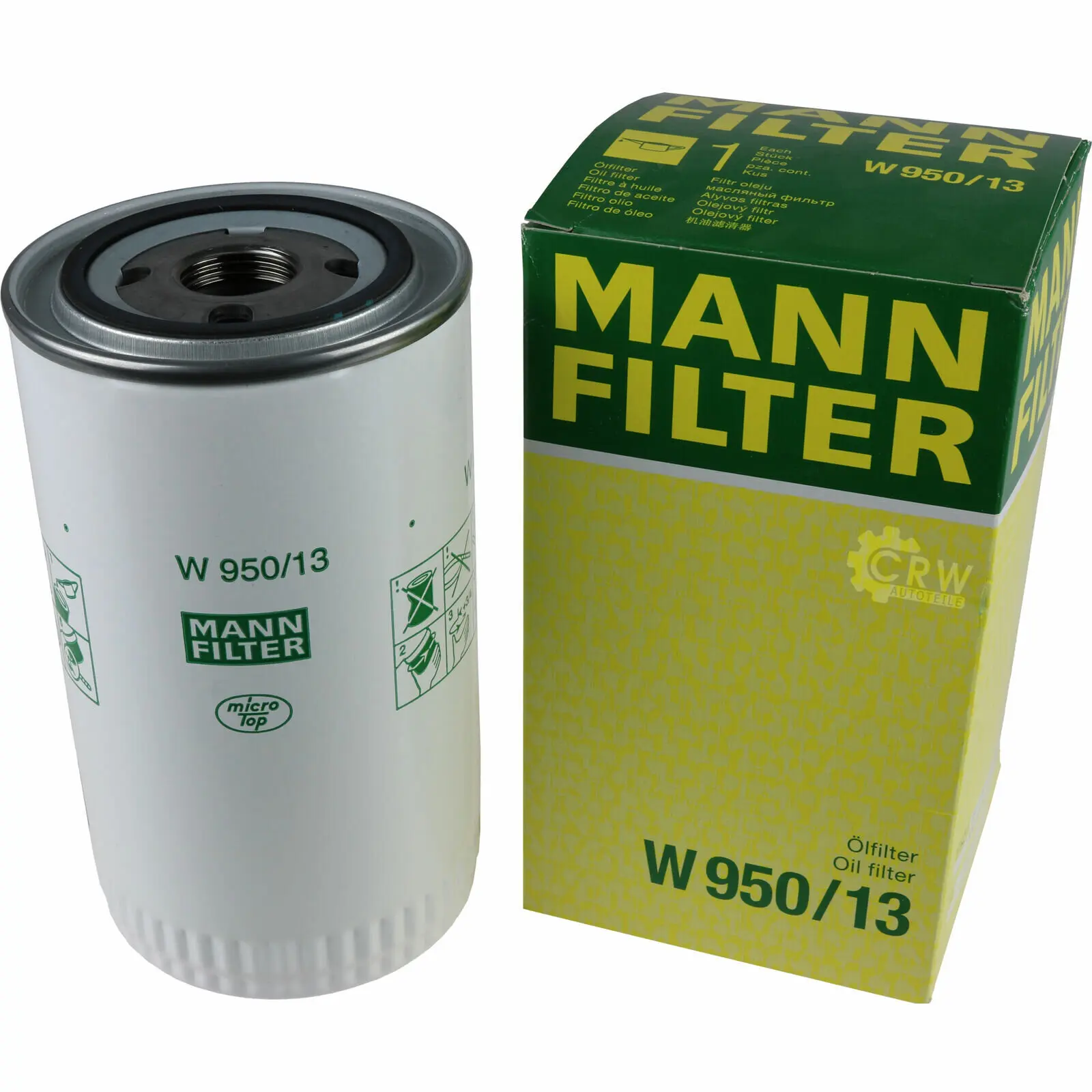 W 950/13 Фильтр масляный, оригинал MANN+HUMMEL