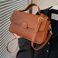 pu leather handbag ladies bag casual fashion messenger bag small square bag