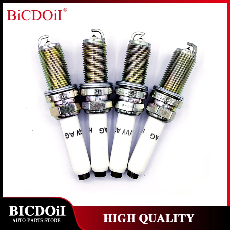 

4Pcs/6Pcs 06K905601B PLFER7A8EG Platinum Spark Plug For Audi A3 A4 A5 A6 Q7 Q8 Quattro VW Passat Golf Jetta Skoda L4 94716