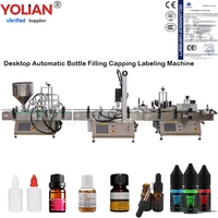 yl apl automatic pneumatic production line cosmetic liquid shampoo honey sauce paste bottling filling capping labeling machine