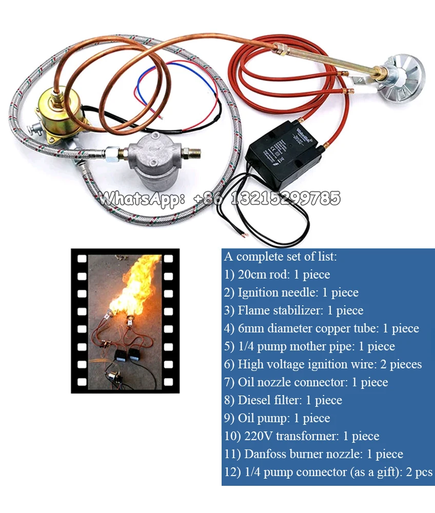 Полный комплект малой системы зажигания отработанного масла адаптер высокого