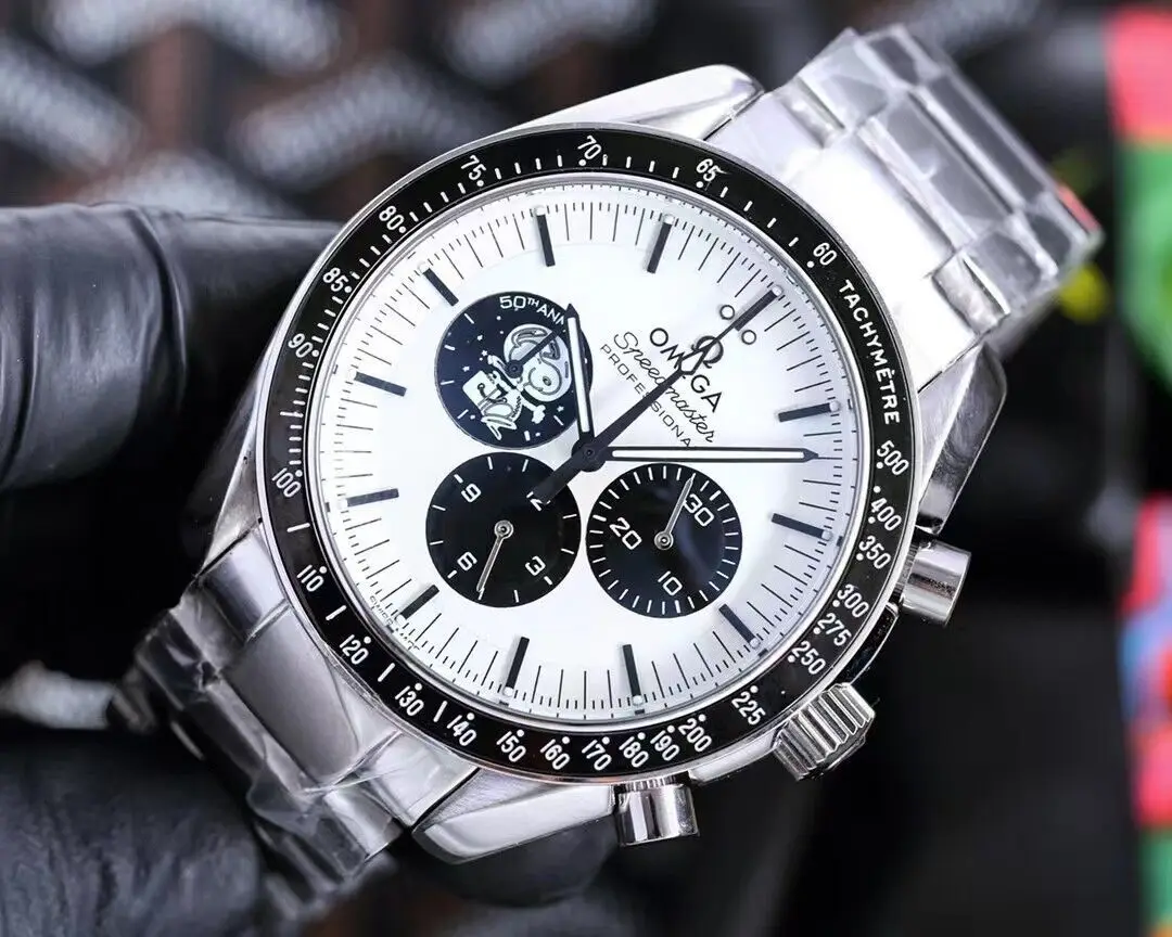 Модные часы Omega с многофункциональным циферблатом серии Seamaster из