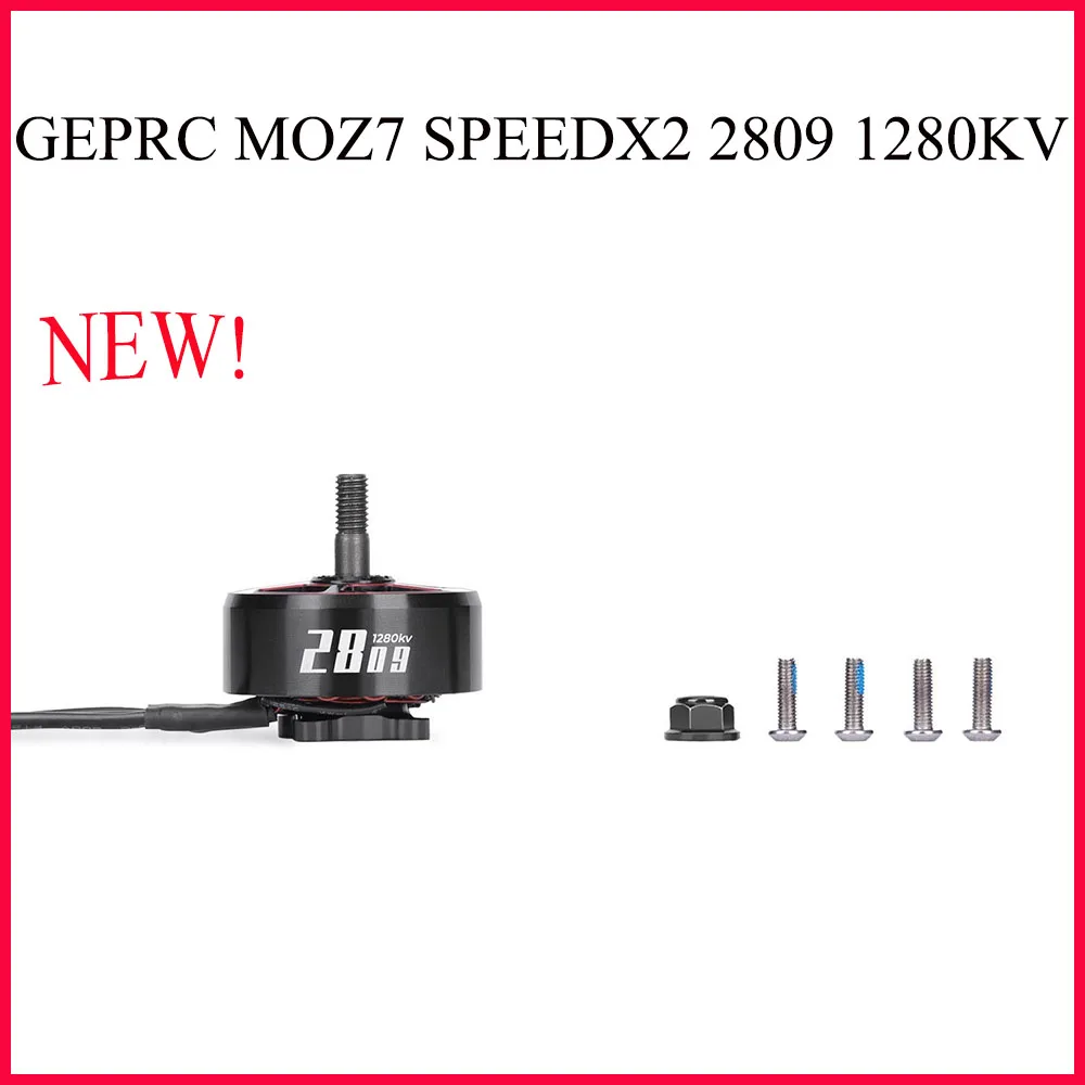 

GEPRC MOZ7 SPEEDX2 2809 1280KV Brushless Motor Suitable for 7-8 Inch Large FPV Drone X8 Models Quadcopter Replacement Accessorie