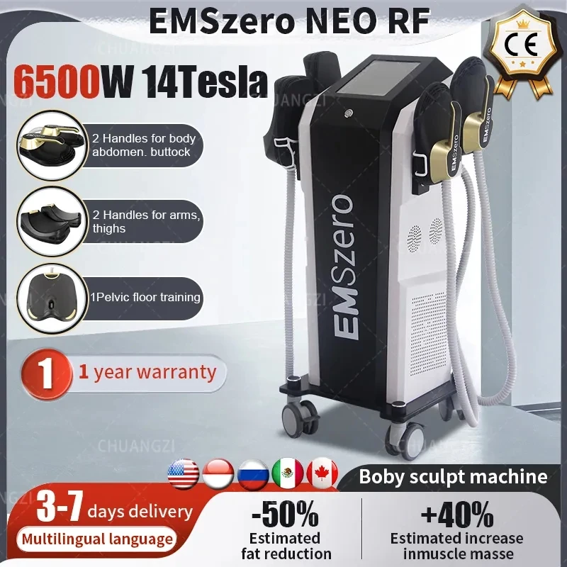 

EMSzero NEO - EMS+EMT Muscle Stimulator Butt Lift Machine MAX Electromagnetic DLS-emslim RF Sculpting Body Shaping Massage