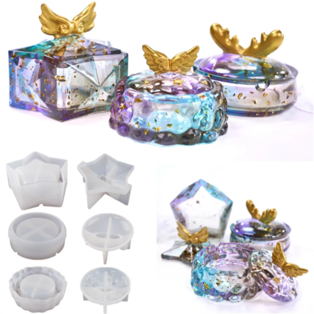 

Silicone Mold Ashtray Cloud Star Antler Elk Mould For DIY Resin UV Crystal Epoxy Crafts Crystal Moldes De Silicona Home Decor