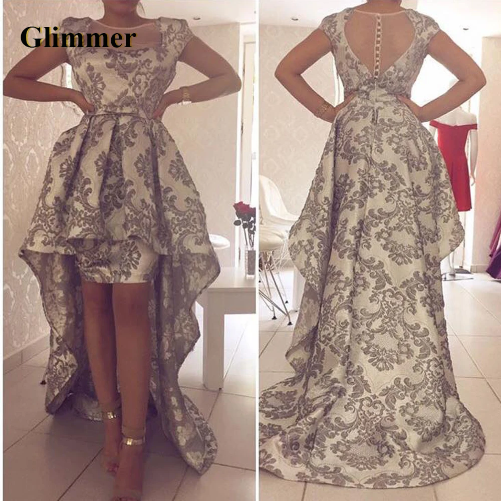 

Glimmer Delicate Evening Dresses Court Train Formal Prom Gowns Custom Made Special Occasion Vestidos De Fiesta Noche Robe Soiree