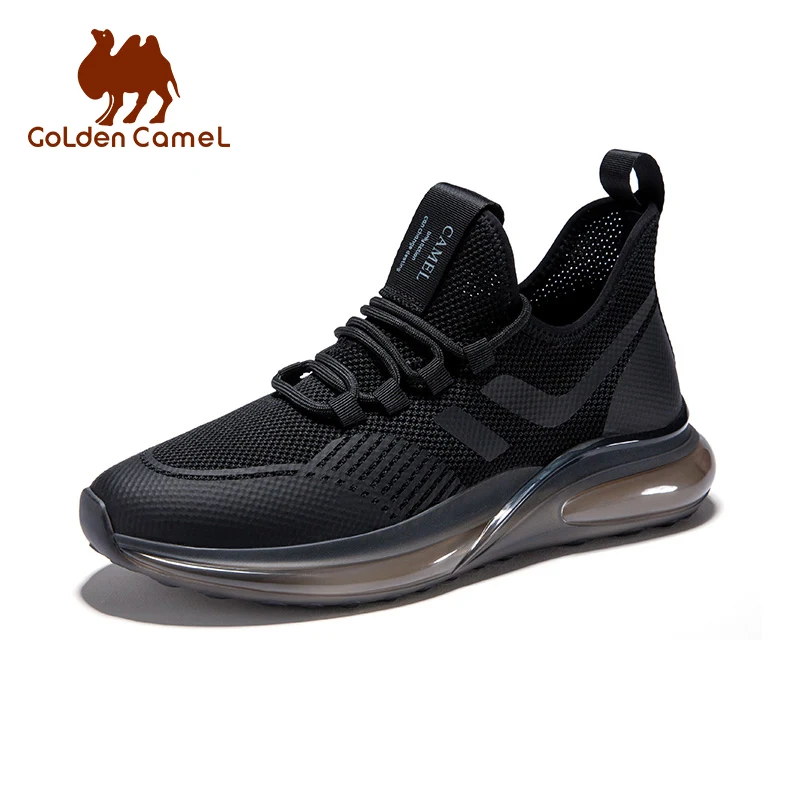 Goldencamel Men Shoes Mesh Casual Breathable Fashion Lace Up Walking Gym Breathable Light Sports Running Sneakers