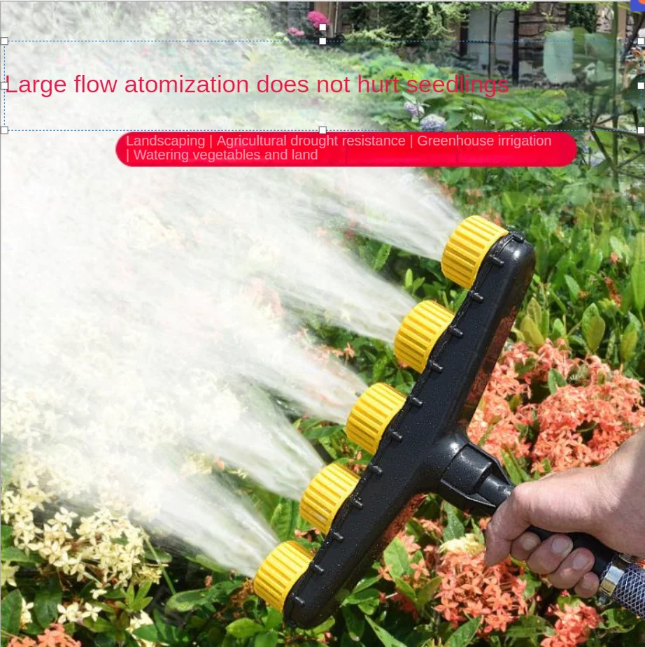 

Agriculture Atomizer Nozzle Garden Lawn Sprinkler Farm Vegetable Irrigation Adjustable Large Flow Watering Tool 3/4/5/6 Way