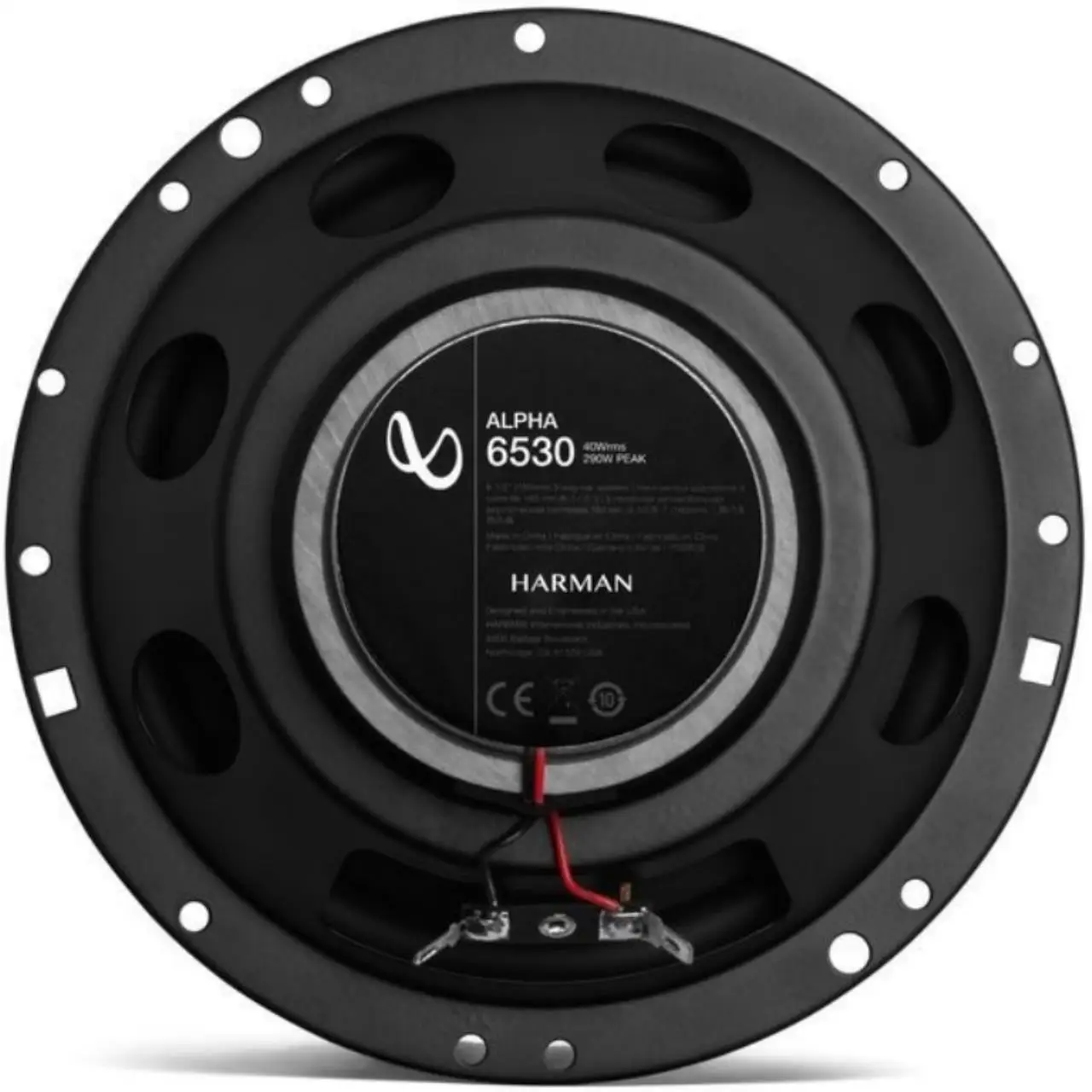 Колонки автомобильные Infinity Alpha 6530 290Вт 91дБ 4Ом 16см (6.5дюйм) (ком.:2кол.) коаксиальные